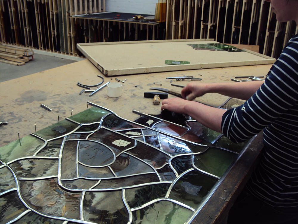 monumentale glas in lood restauratie